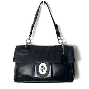 Coach Peyton Black Leather Bag